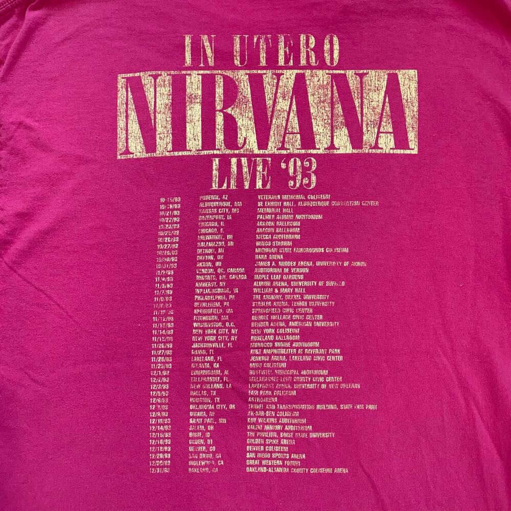 VTG Nirvana 1993 Band Tee, No Tags, Size Large - Picture 6 of 9